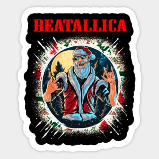 BEATALLICA BAND XMAS Sticker